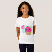 かわいいキャンデーのカップケーキのTシャツ Tシャツ (正面フル)