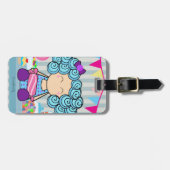 かわいいキャンデーの恋人の荷物のラベル ラゲッジタグ (正面横)