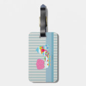 かわいいキャンデーの恋人の荷物のラベル ラゲッジタグ (裏面縦)