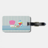 かわいいキャンデーの恋人の荷物のラベル ラゲッジタグ (裏面横)