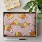 かわいいキャンデートウモロコシおよびハートパターンピンク 薄葉紙 (ギフト)