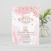 かわいいキャンドルスターズ甘い16 招待状 (スタンド正面)