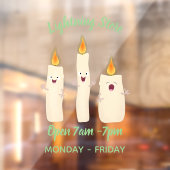 かわいいキャンドルトリオ漫画 ウィンドウサイン (シート2)