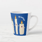かわいいキャンドルトリオ漫画 カフェラテマグ (右)