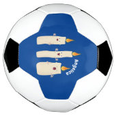 かわいいキャンドルトリオ漫画 サッカーボール (回転)