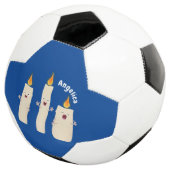 かわいいキャンドルトリオ漫画 サッカーボール (3/4)