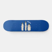 かわいいキャンドルトリオ漫画 スケートボード (横)