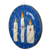 かわいいキャンドルトリオ漫画 ダーツボード (正面右)