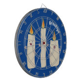 かわいいキャンドルトリオ漫画 ダーツボード (正面左)