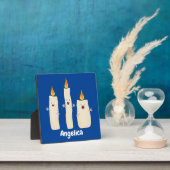 かわいいキャンドルトリオ漫画 フォトプラーク (インサイチュ)