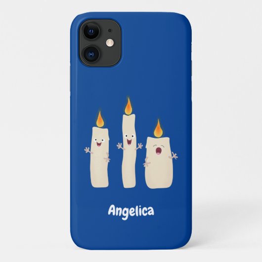 かわいいキャンドルトリオ漫画 Case-Mate iPhoneケース (裏面)