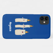 かわいいキャンドルトリオ漫画 Case-Mate iPhoneケース (裏面(横))