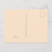 かわいいキャンドルファミリークリスマスホリデーパーティー インビテーションポストカード (裏面)