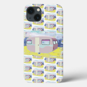 かわいいキャンパーオンビーチ iPhone 13ケース