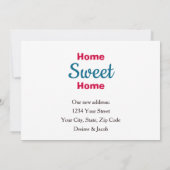 かわいいキャンパーレトロヴィンテージトラベルトレーラームービング 案内状 (裏面)