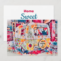 かわいいキャンパーレトロヴィンテージトラベルトレーラームービング