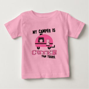 かわいいキャンパー ラフルのシャツ 幼児用 ベビーTシャツ