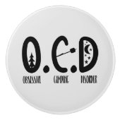 かわいいキャンピングカマーワードアート セラミックノブ (正面)