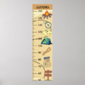 かわいいキャンプの成長図 ポスター (正面)