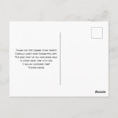 かわいいキャンプをテーマにしたコーディネート ポストカード (裏面)