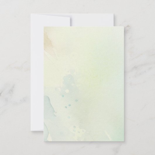 かわいいキャンプをテーマにした赤ちゃんシャワー サンキューカード (裏面)