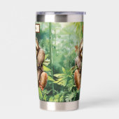 かわいいキャンプ場の名前を追加 保温保冷タンブラー (左面)