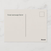 かわいいキャンプ愛好家を追加文字 ポストカード (裏面)