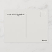 かわいいキャンプ愛好家を追加文字 ポストカード (裏面)