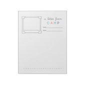 かわいいキャンプ文房具キャンプレター ノートパッド (回転)
