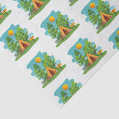 かわいいキャンプ、ハイキングと自然アウトドア 薄葉紙 (詳細)