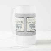 かわいいキャンプRVは"これ私達が"パーソナライズいかに転がるかです フロストグラスビールジョッキ (正面左)