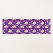 かわいいキュピッドピグウィットハートパターン ヨガマット (裏面(横))