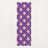 かわいいキュピッドピグウィットハートパターン ヨガマット (裏面)