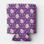 かわいいキュピッドピグウィットハートパターン 缶クーラー (裏面)