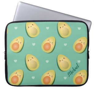 かわいいキュートなアボカドLet's Avocudle おもしろい Pattern ラップトップスリーブ