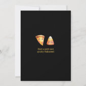 かわいいキュートキャンディコーンキッドハローウィンパーティ 招待状 (裏面)