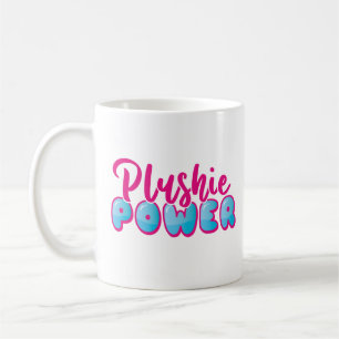 かわいいキュートピンクブループルシエ コーヒーマグカップ
