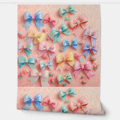 かわいいキュート子供部屋パステルボーズ&キャンディズパターン 壁紙 (ほどく)