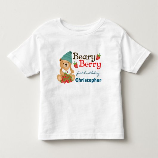 かわいいキュービーリーベリーベリーファースト誕生日キッズシャツ トドラーTシャツ (正面)