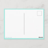 かわいいキューピッドハッピーバレンタインデー ポストカード (裏面)