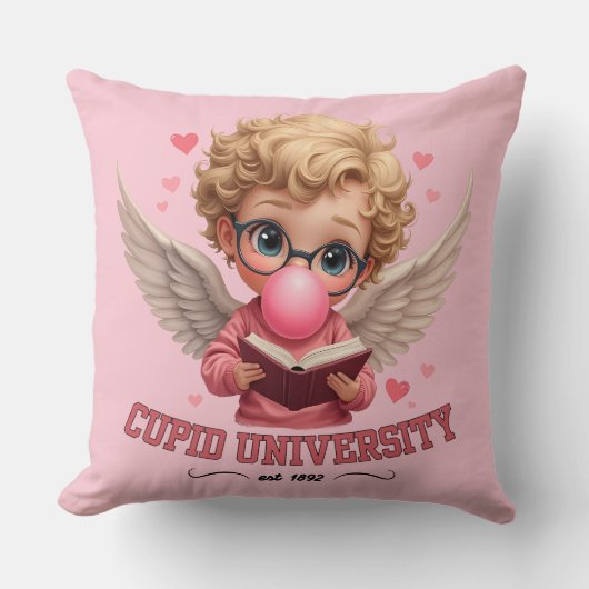 かわいいキューピッド大学バブルガムエンジェルエステティック クッション (正面)