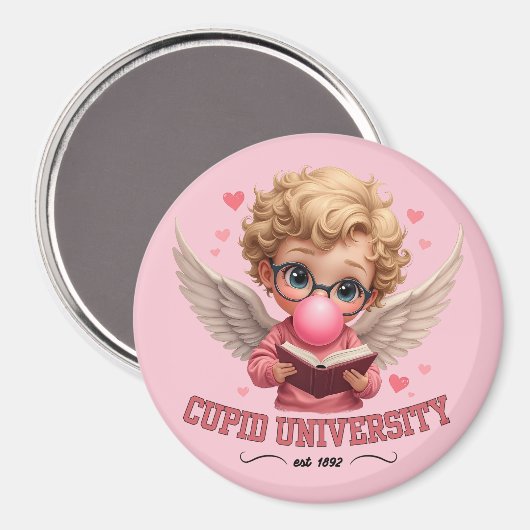 かわいいキューピッド大学バブルガムエンジェル美学 マグネット (正面/裏面)