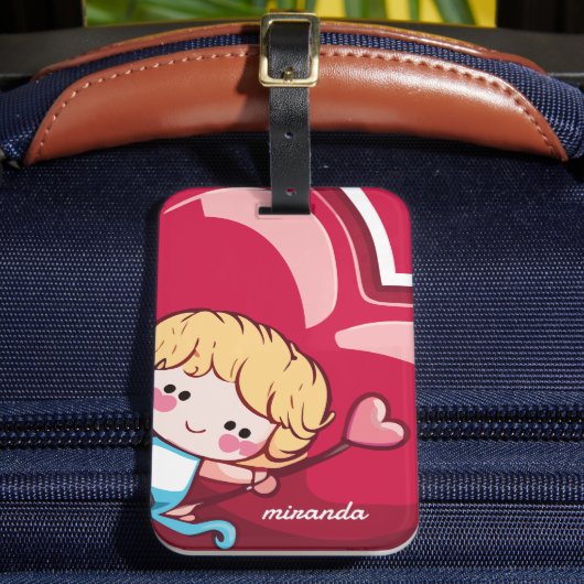 かわいいキューピッド ラゲッジタグ (正面インサイチュ2)