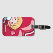 かわいいキューピッド ラゲッジタグ (正面横)