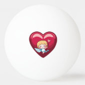 かわいいキューピッド 卓球ボール (正面)