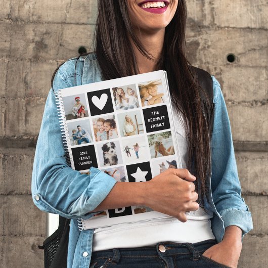 かわいいキューブパーソナライズされたフォトコラージュキープサケ プランナー手帳