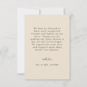 かわいいキューベアウォーター色ベビーシャワー感謝してい ノートカード (裏面)