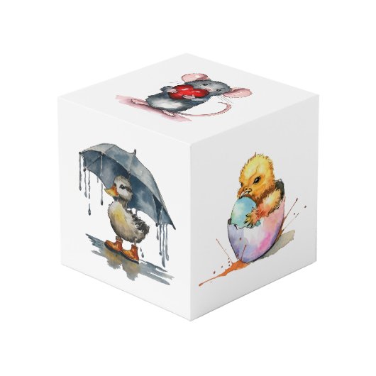 かわいいキラキラのキューブ フォトキューブ (正面アングル)