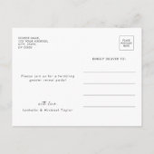 かわいいキラキラ小さな星の性別が明らかになる インビテーションポストカード (裏面)