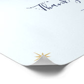 かわいいキラキラ小さな星の男の子の赤ちゃんシャワー ポスター (角)